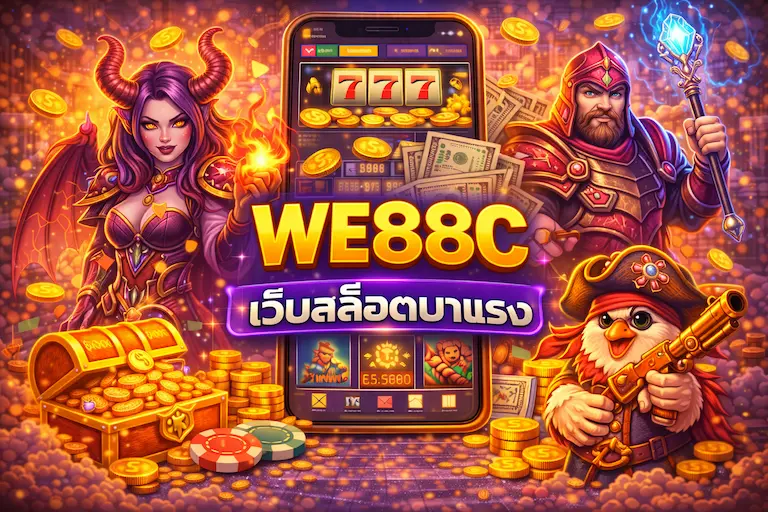 WE88C เว็บสล็อตมาแรง รวมค่ายดัง แตกหนัก